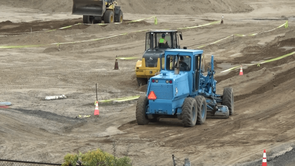 Heavy Equipment At Jobsite